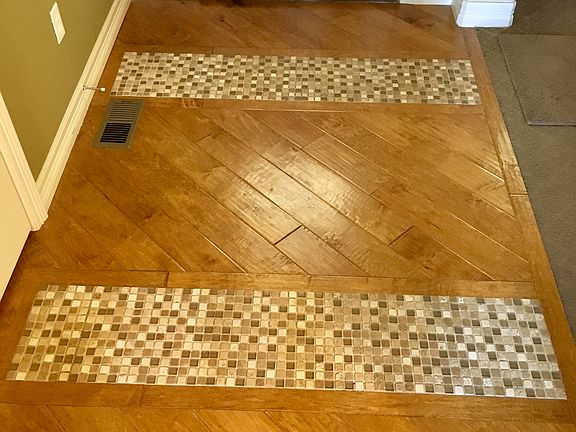Entryway with tile detail