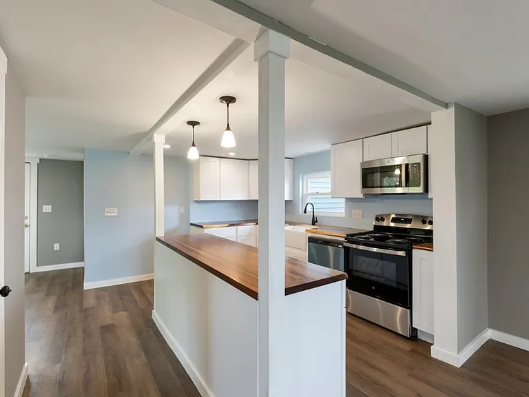 Kitchen Island & Hallway