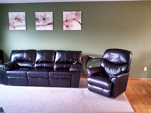 Living room-kitchen on right