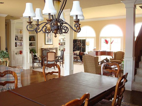 Formal dining looking into formal living area