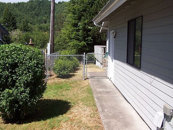 Left side to the back yard.