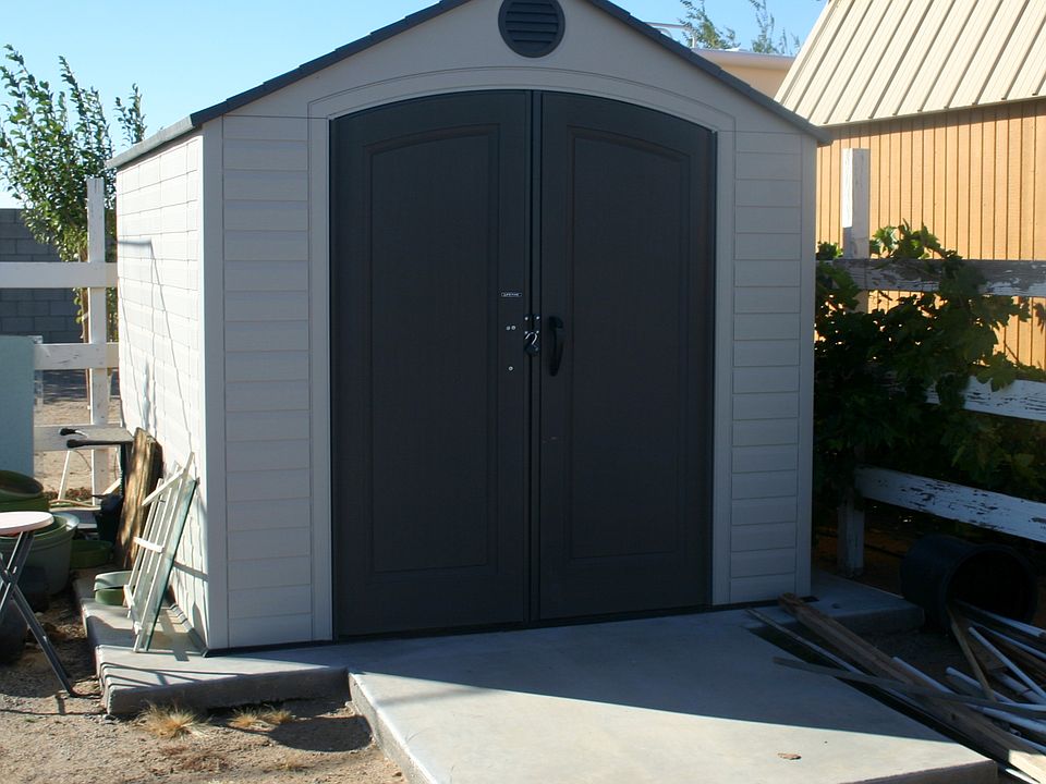shed - concrete slab & ramp