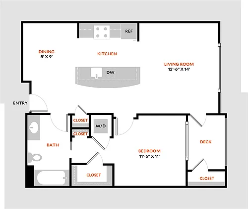 Floor plan Plan 1M