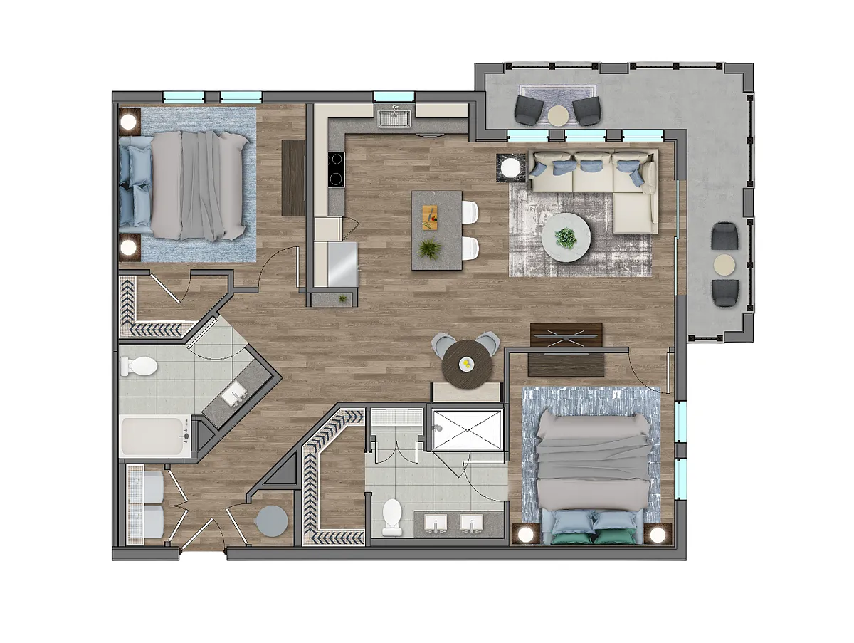 Floor plan B2