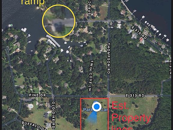 Actual location of property