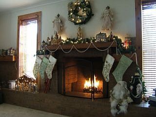 Real wood Fireplace