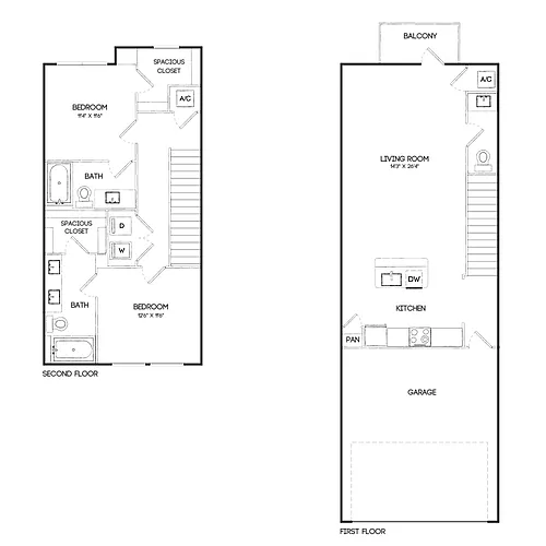 Floor plan TH1B