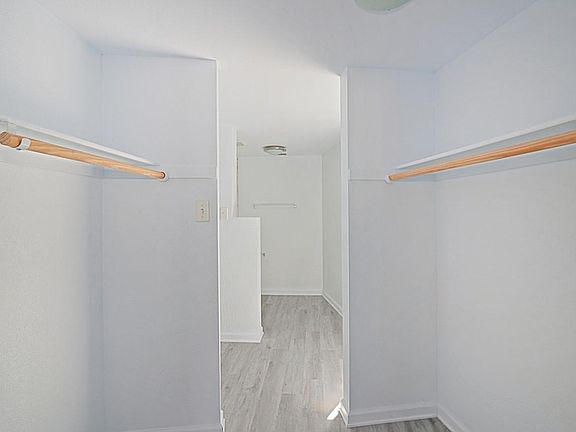 Upstairs walk-in closet