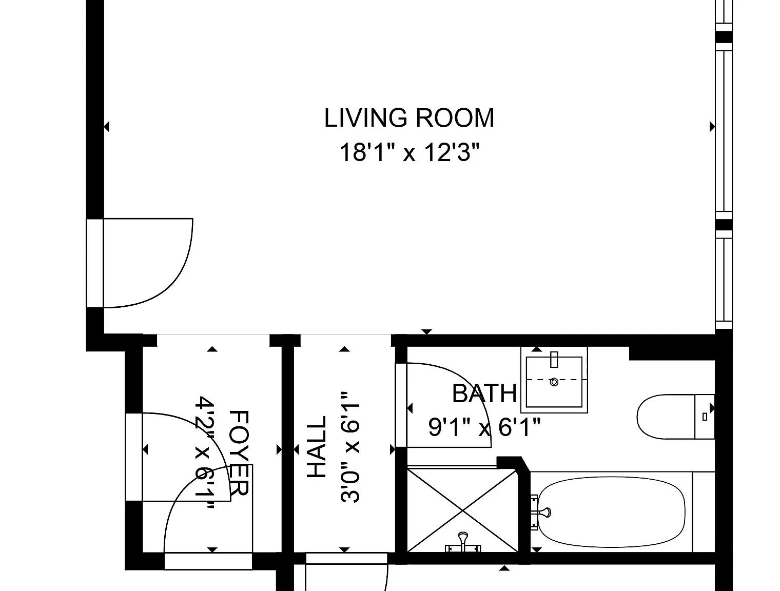 1 bed, 618 sqft, $2,600 — Photo 1