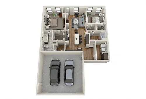 Floor plan Hawthorn - Includes Private Garage
