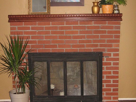 woodburning fireplace