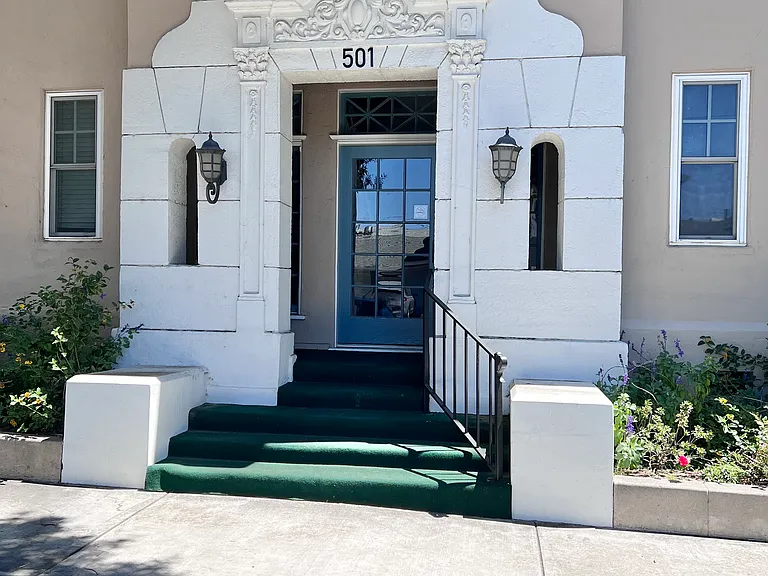 Entry of building