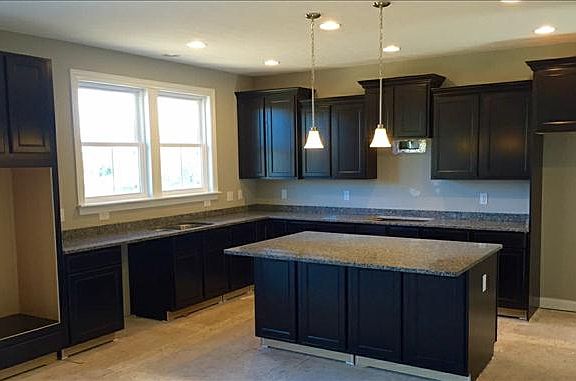 Gourmet kitchen layout.