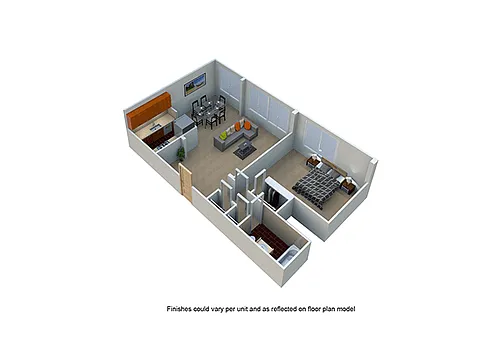 Floor plan One Bedroom