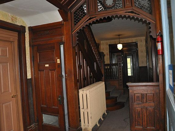 Entering from back door