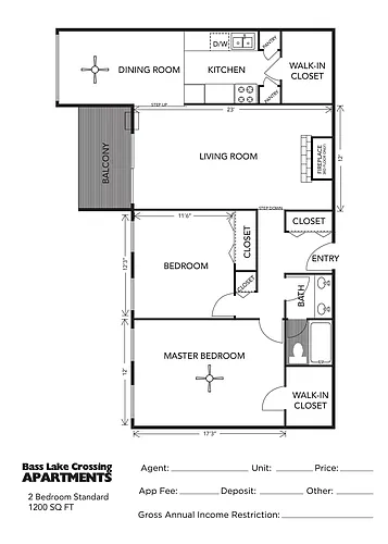 Floor plan 2 Bedroom