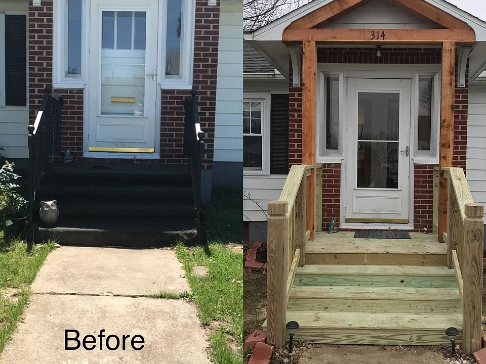 Updated front porch 2018