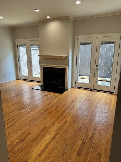 Living room. Brand new patio doors that open to secluded patio.