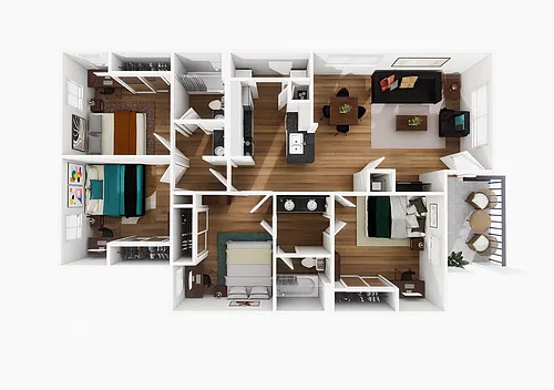 Floor plan 4X2