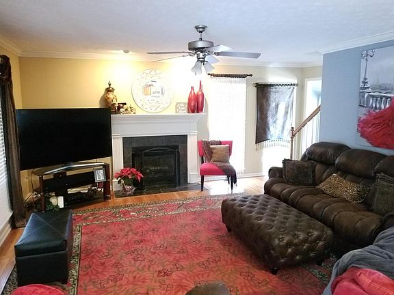 Den Area with Fireplace