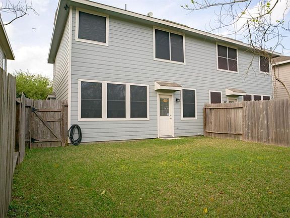 Private fenced in backyard