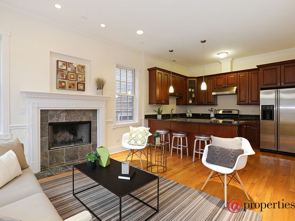 Living Room open to Kitchen with Large Peninsula