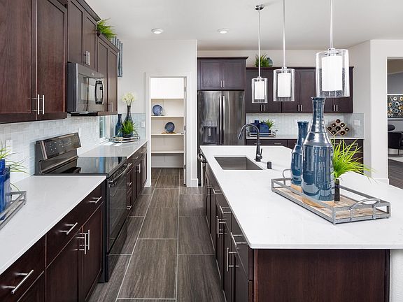 Modern kitchen with large island