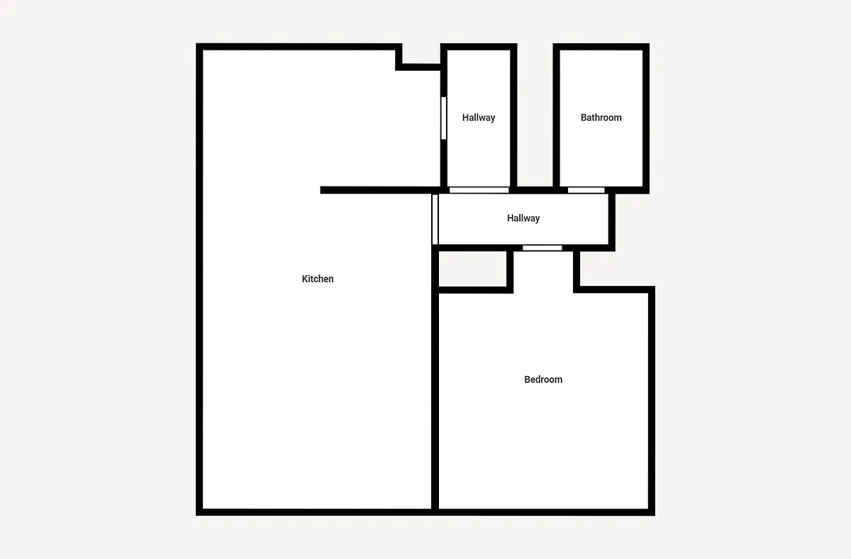 Floor plan 1- Bedroom