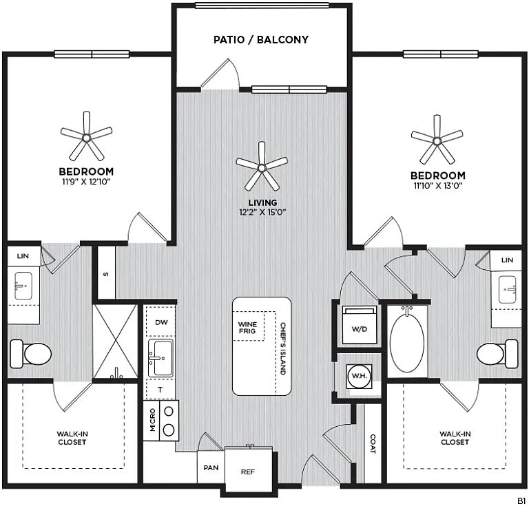 Floor plan B1
