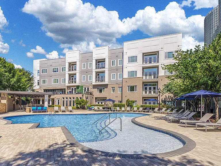 Expansive sundeck featuring a resort-style saltwater pool