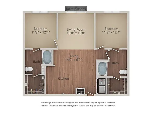 Floor plan B1 Juliette Premium