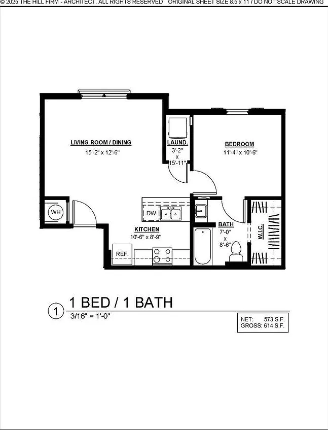 1 bed, 1.0 bath, 614 sqft, $995 — Photo 2