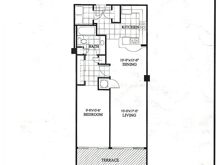 Steward - B Floor plan 987 sq ft