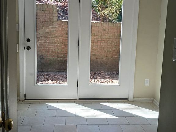 Dining area to patio doors