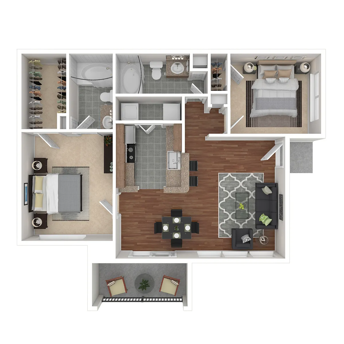 Floor plan Mahogany - East