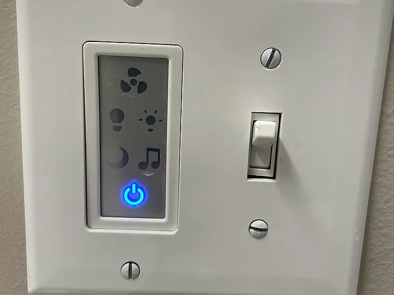 Upstairs Bathrooms Control Switch