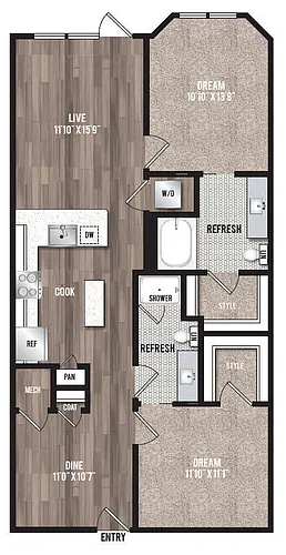 Floor plan B6