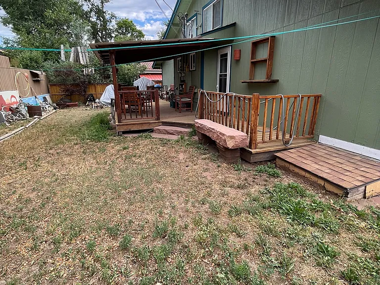 Your half of the current shared back yard.