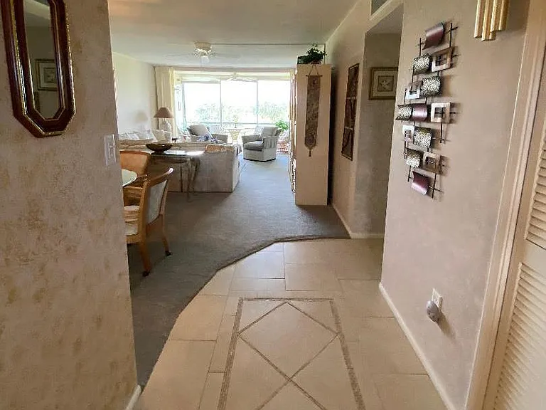 Long view through condo.