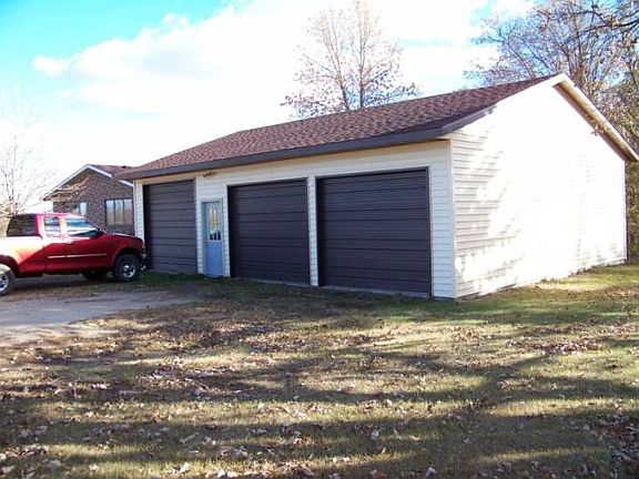Detached triple garage