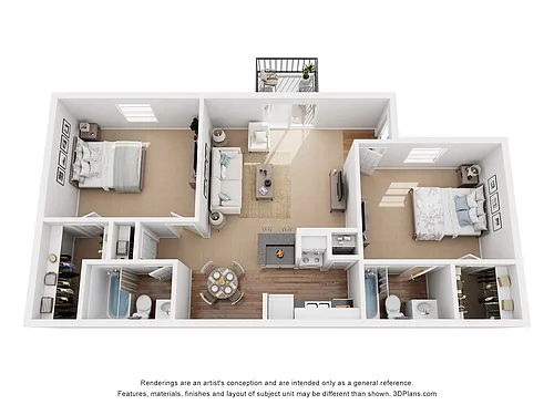 Floor plan 2 Bedroom