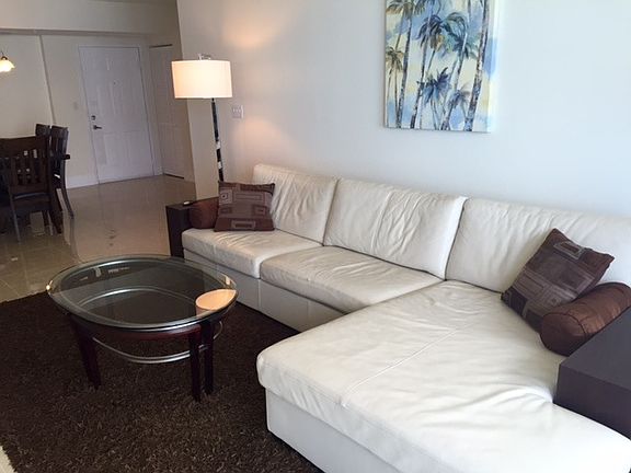 Living Area Leather Couch