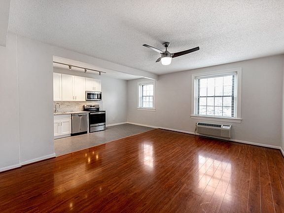 Living room and ceiling fan
