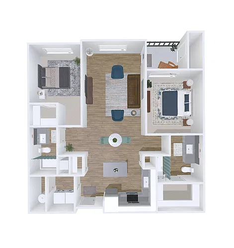 Floor plan 2x2 Bonneville