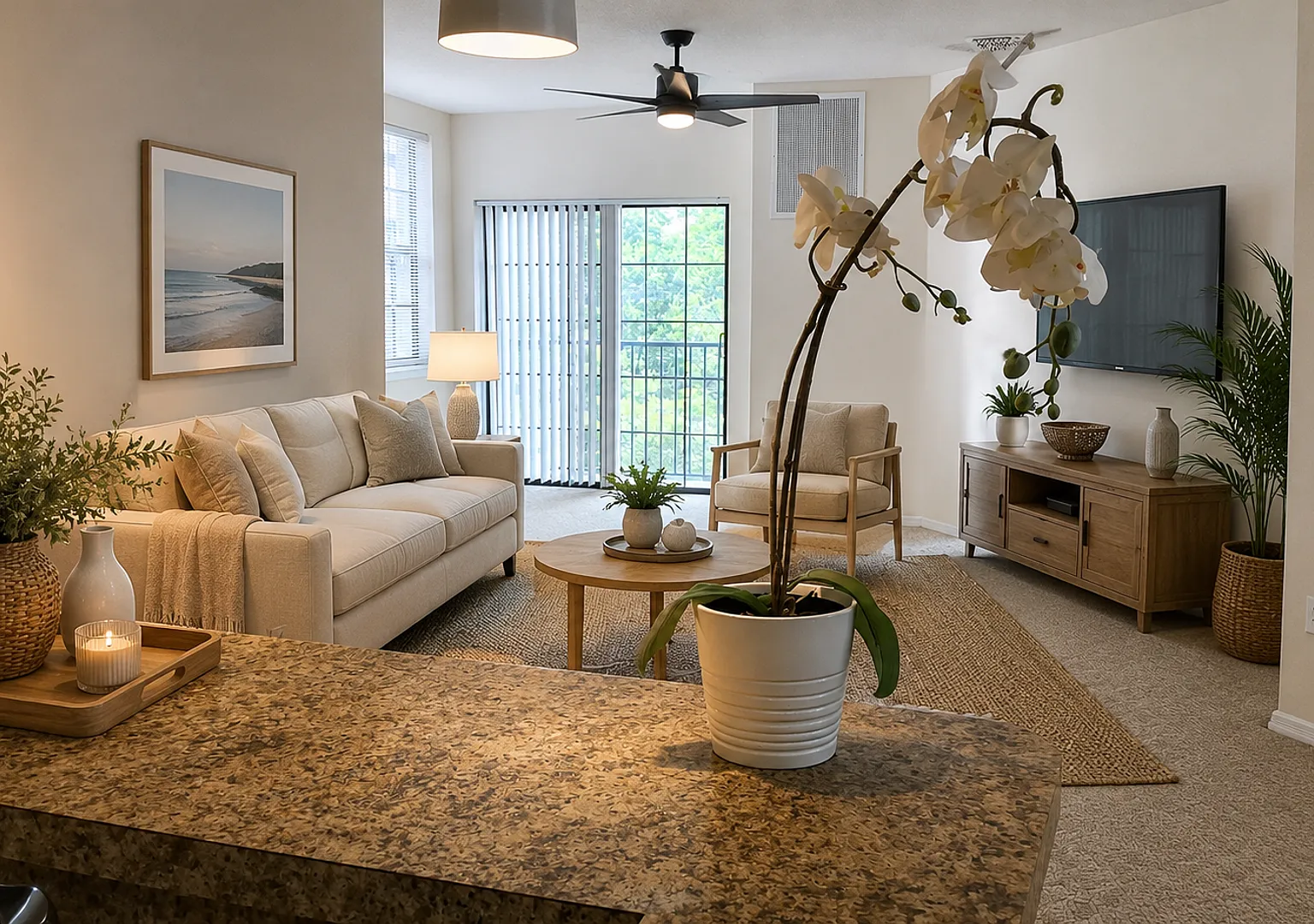 Beautiful Court Yard View 2/1 Condo at The Registry close to Downtown and International Airpot ! — Photo 2