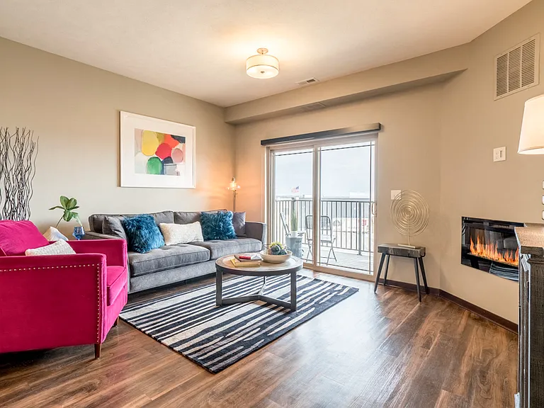 Our layouts feature hardwood-style floors, modern fireplaces, and balconies and patios.