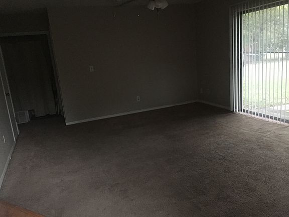 Living room and view of yard