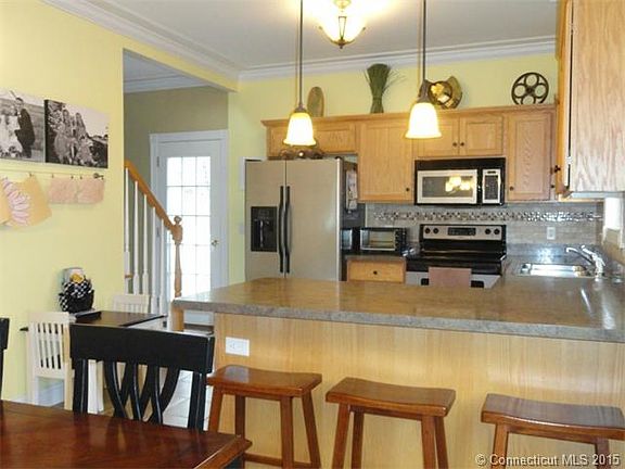 The open kitchen allows for...