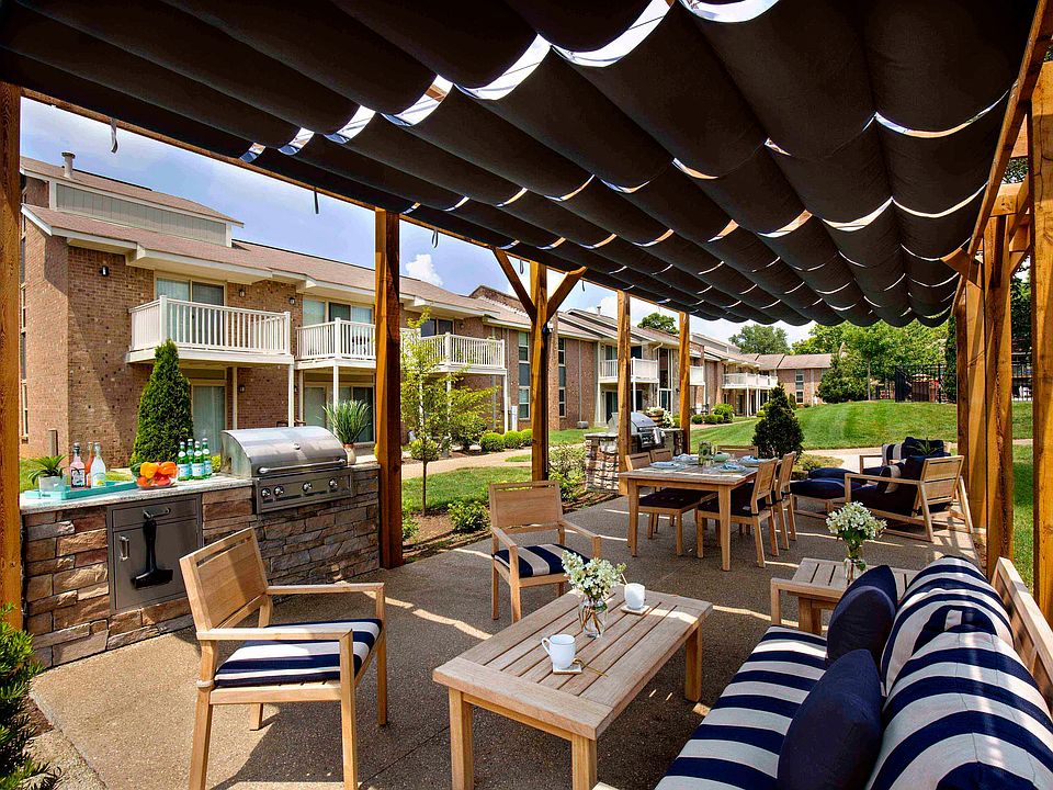 Outdoor chef's kitchen and lounge area