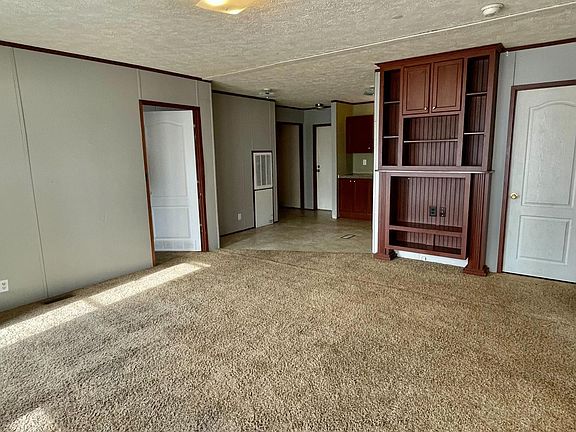 Living room with entertainment center.